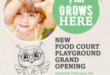 GRAND OPENING of our NEW FOOD COURT PLAYGROUND.