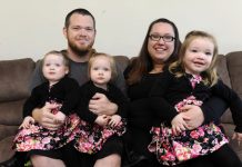 Two parents and three under one – it’s a full house