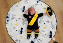 Baby Ryan already part of the Tigers Cheer Squad