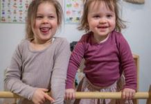 Sisters loving imaginative play