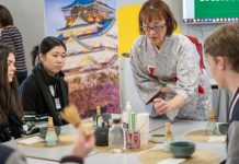 Hillcrest Japan tea and dignitary