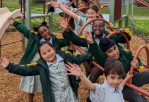 Celebrating being back at school