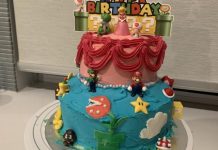 Baking a piece of cake